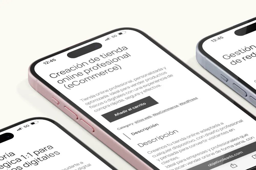 Creación de tienda online profesional (eCommerce)