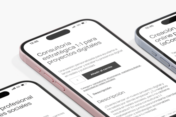 Consultoría estratégica 1:1 para proyectos digitales